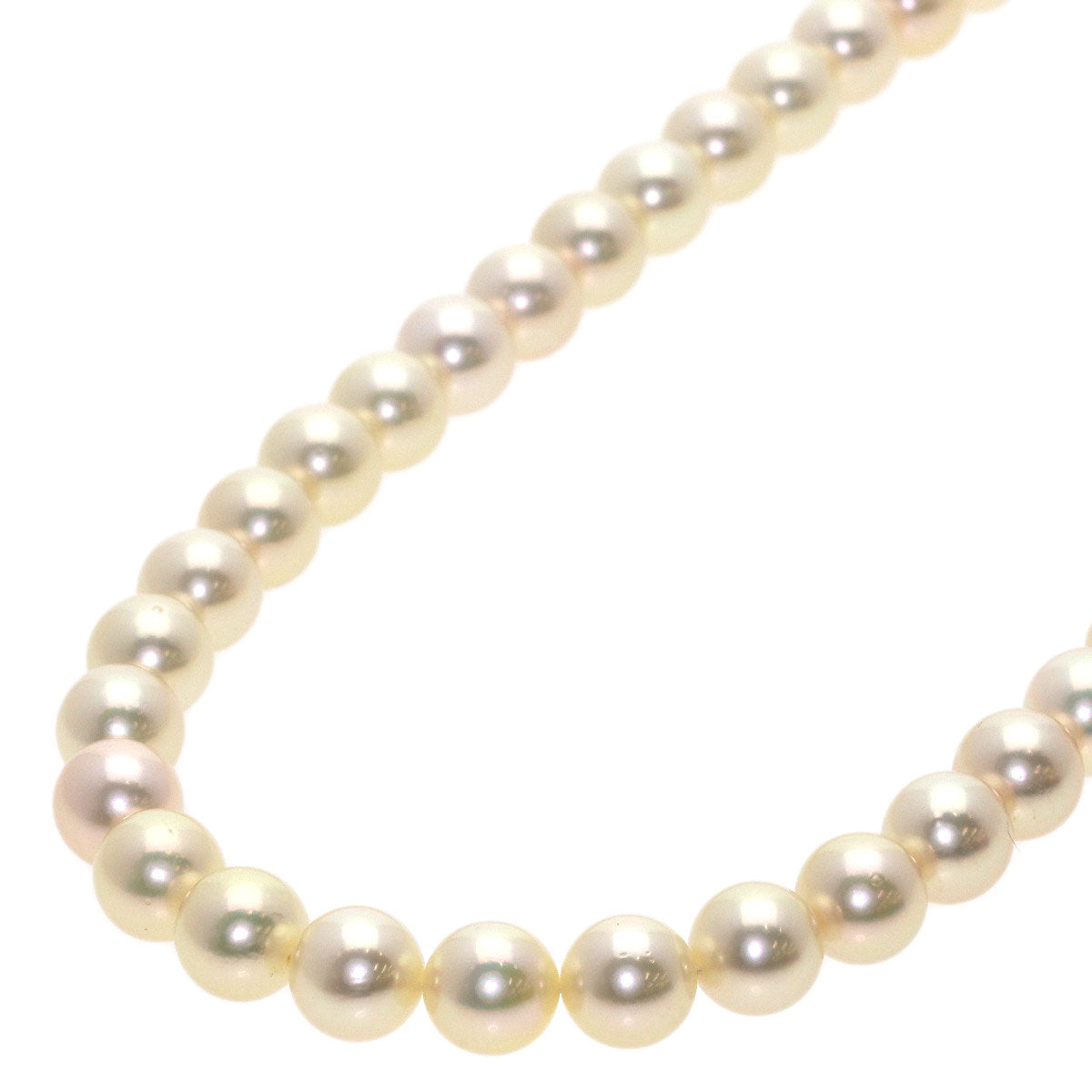 MIKIMOTO Pearl Pearl Long Necklace K14 White Gold Ladies [Used]