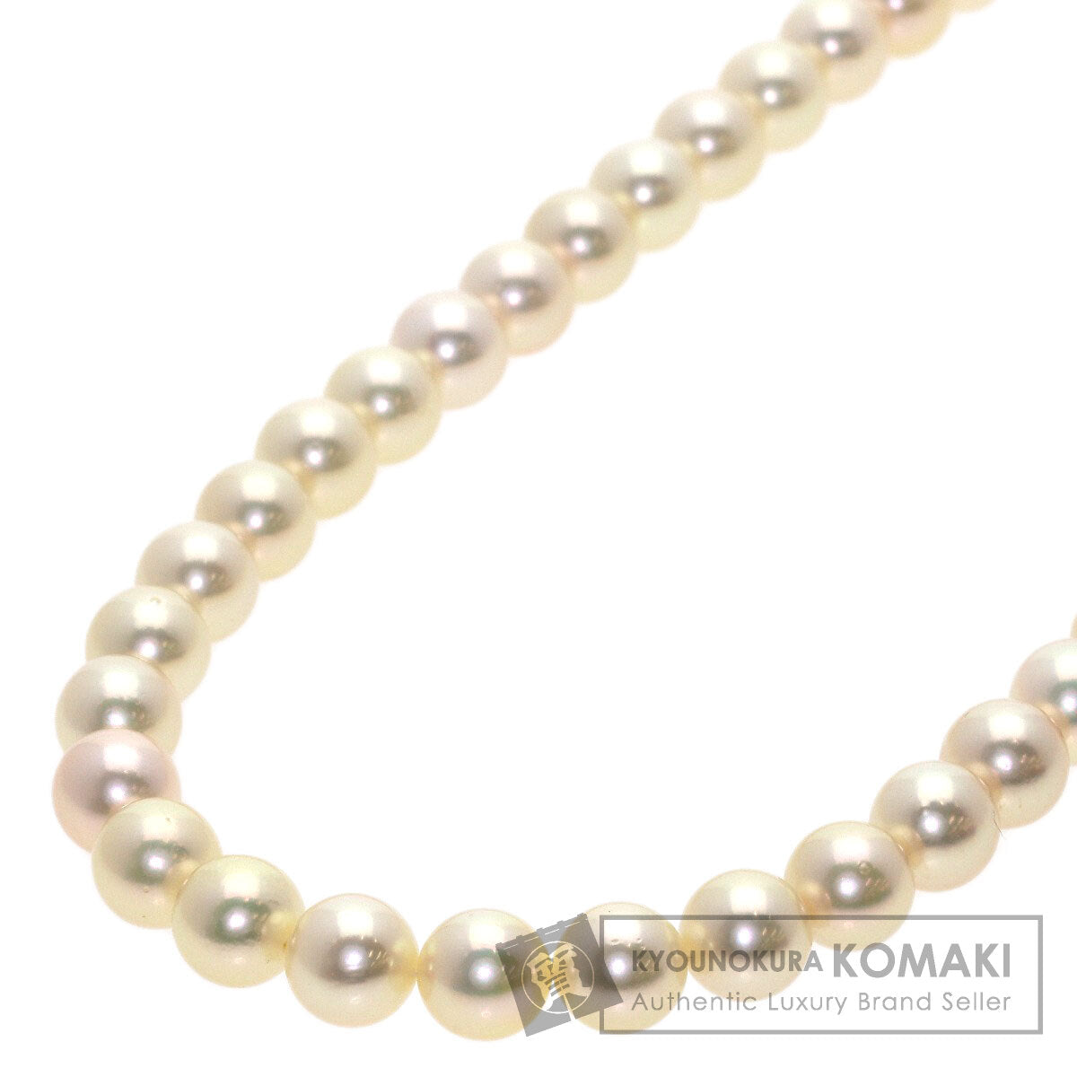MIKIMOTO Pearl Pearl Long Necklace K14 White Gold Ladies [Used]