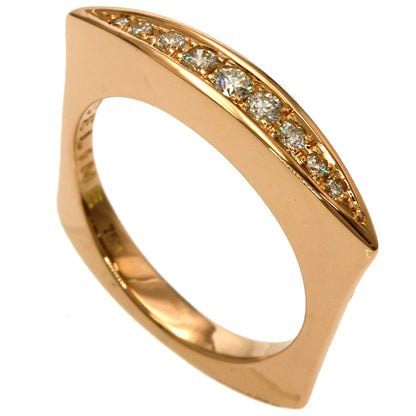 CELINE Diamond Ring K18 Pink Gold Ladies [Used]