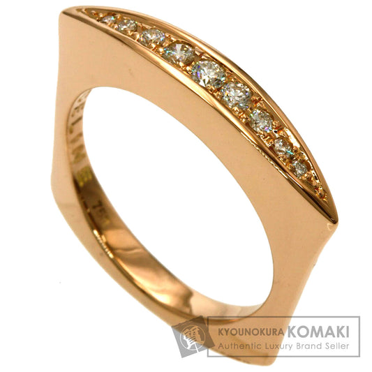 CELINE Diamond Ring K18 Pink Gold Ladies [Used]