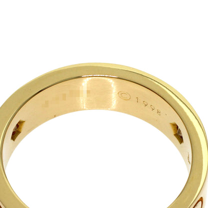 CARTIER love ring half diamond # 53 Ring K18 Yellow Gold Ladies [Used]