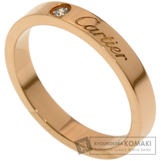 CARTIER C de Cartier 1P Diamond #52 Ring K18 Pink Gold Ladies [Used]