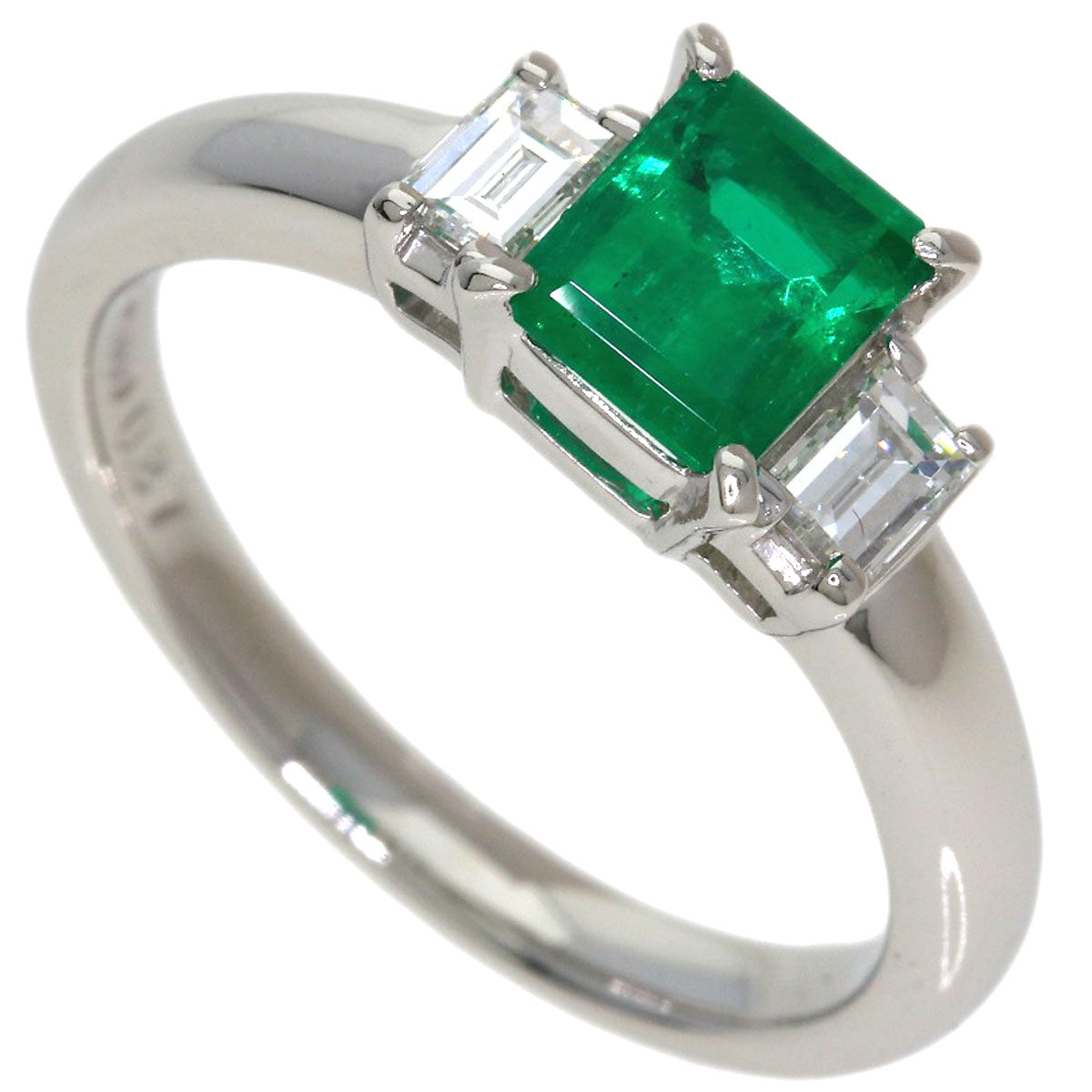 TASAKI Emerald Diamond Ring Platinum PT900 Ladies [Used]