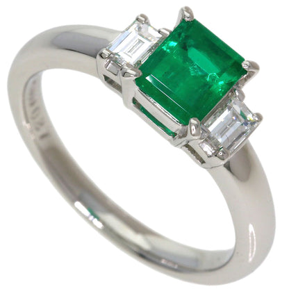 TASAKI Emerald Diamond Ring Platinum PT900 Ladies [Used]