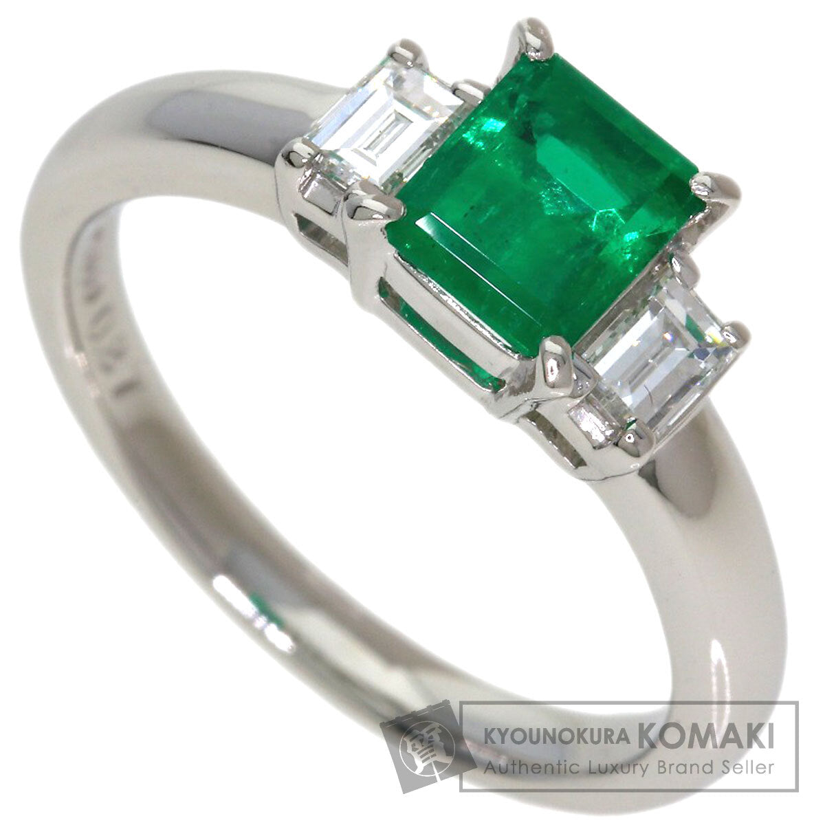 TASAKI Emerald Diamond Ring Platinum PT900 Ladies [Used]