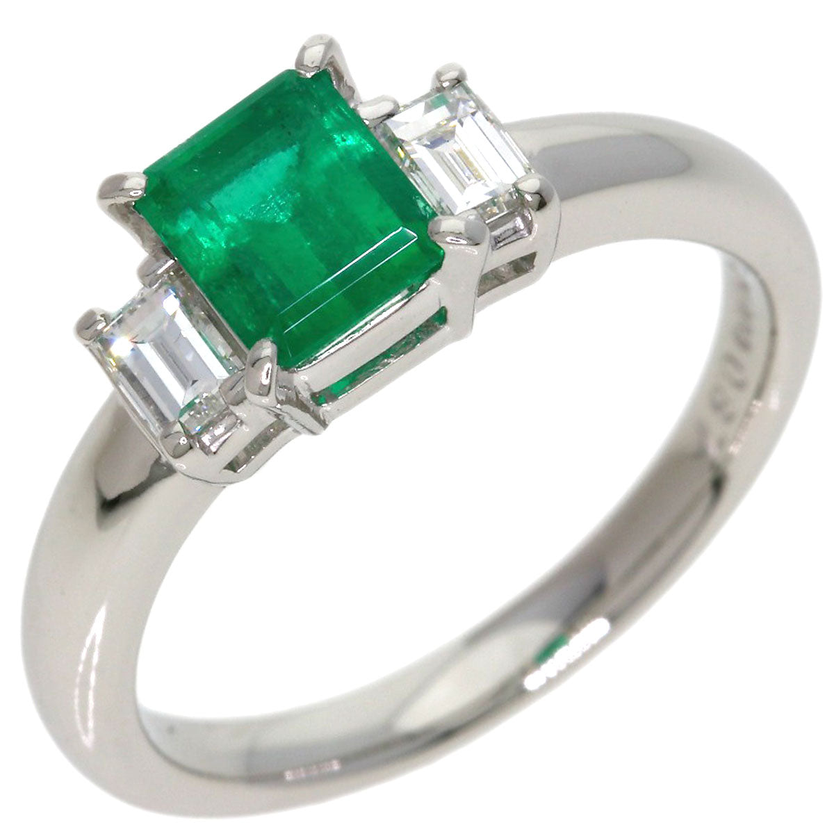TASAKI Emerald Diamond Ring Platinum PT900 Ladies [Used]