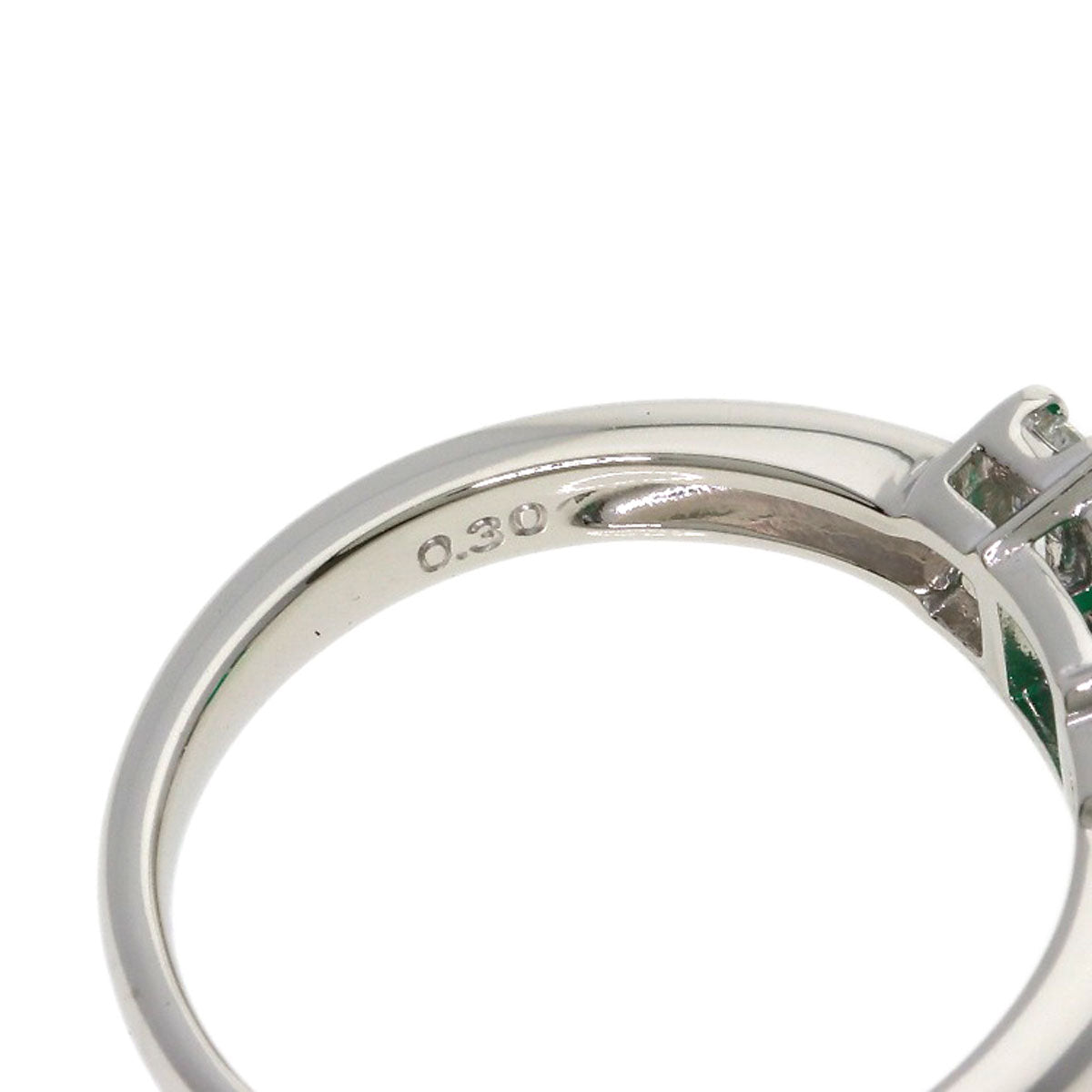 TASAKI Emerald Diamond Ring Platinum PT900 Ladies [Used]