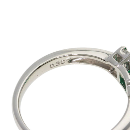 TASAKI Emerald Diamond Ring Platinum PT900 Ladies [Used]