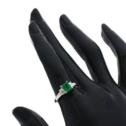 TASAKI Emerald Diamond Ring Platinum PT900 Ladies [Used]