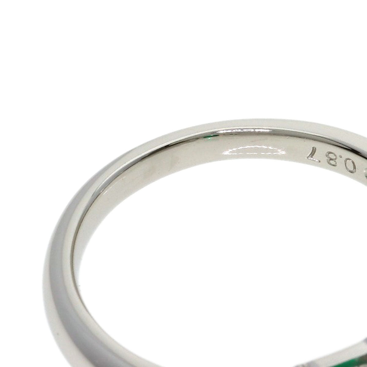 TASAKI Emerald Diamond Ring Platinum PT900 Ladies [Used]