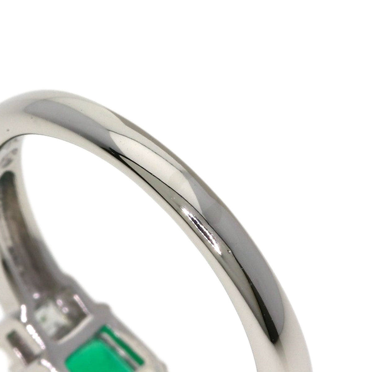TASAKI Emerald Diamond Ring Platinum PT900 Ladies [Used]