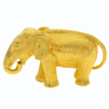 Elephant motif object K24 Yellow Gold 71.2g　Ladies