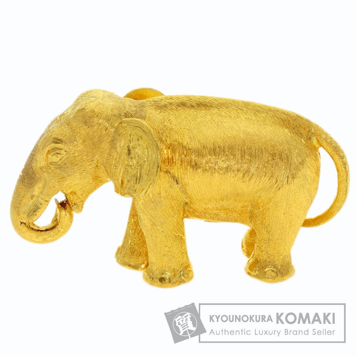 Elephant motif object K24 Yellow Gold 71.2g　Ladies