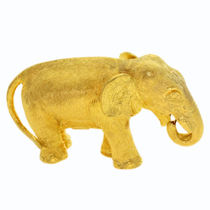 Elephant motif object K24 Yellow Gold 71.2g　Ladies