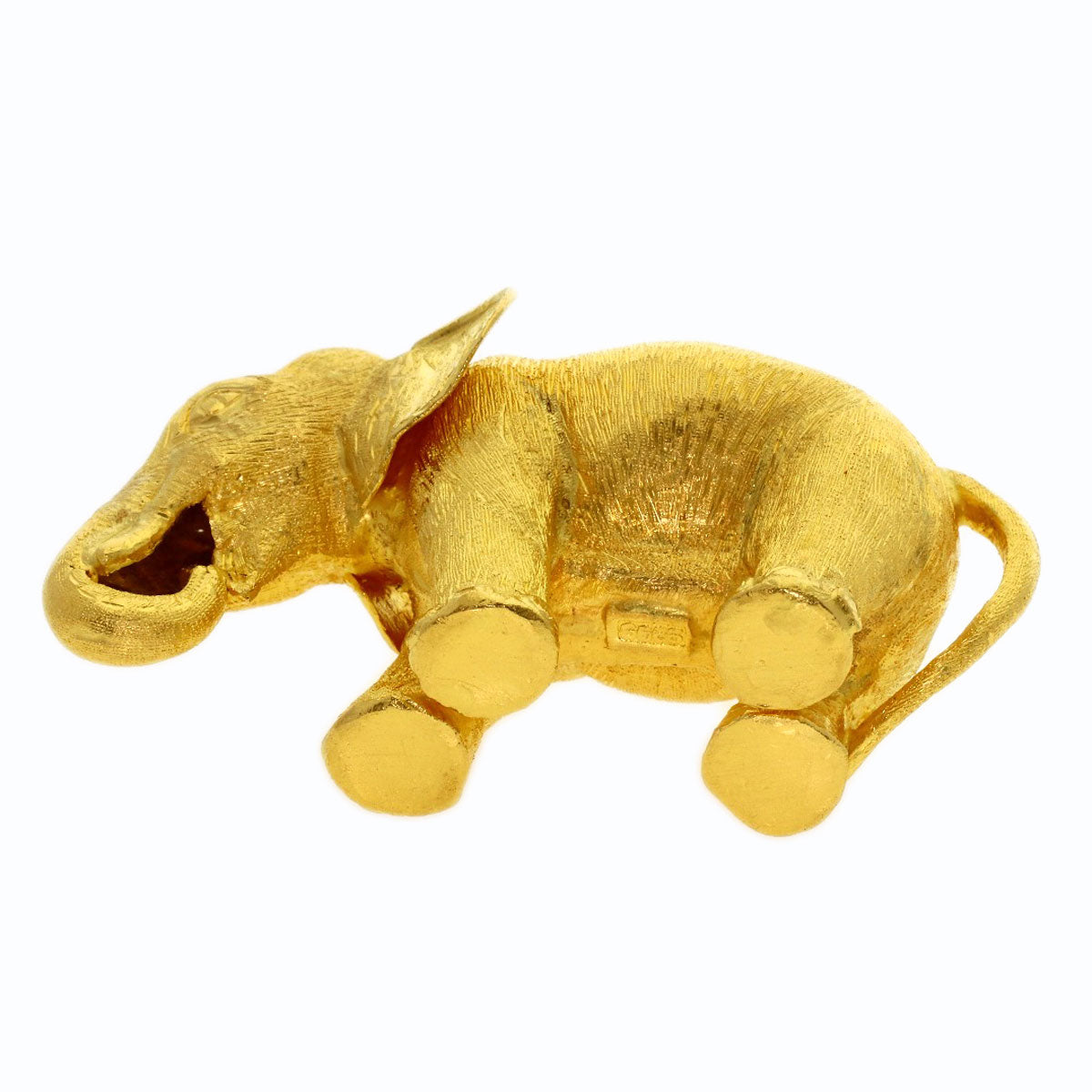 Elephant motif object K24 Yellow Gold 71.2g　Ladies