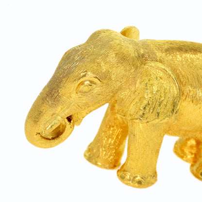 Elephant motif object K24 Yellow Gold 71.2g　Ladies
