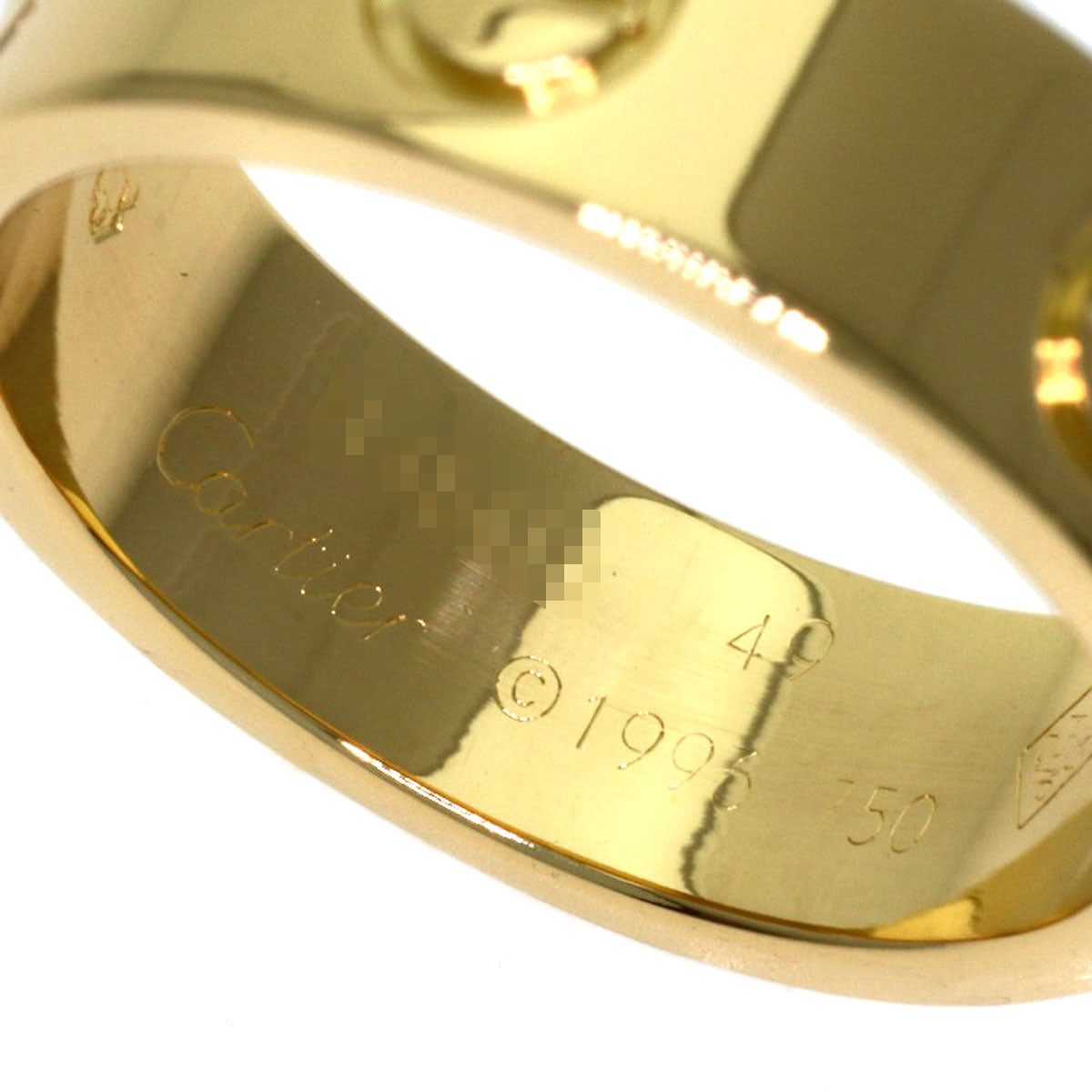CARTIER love ring #49 Ring K18 Yellow Gold Ladies [Used]