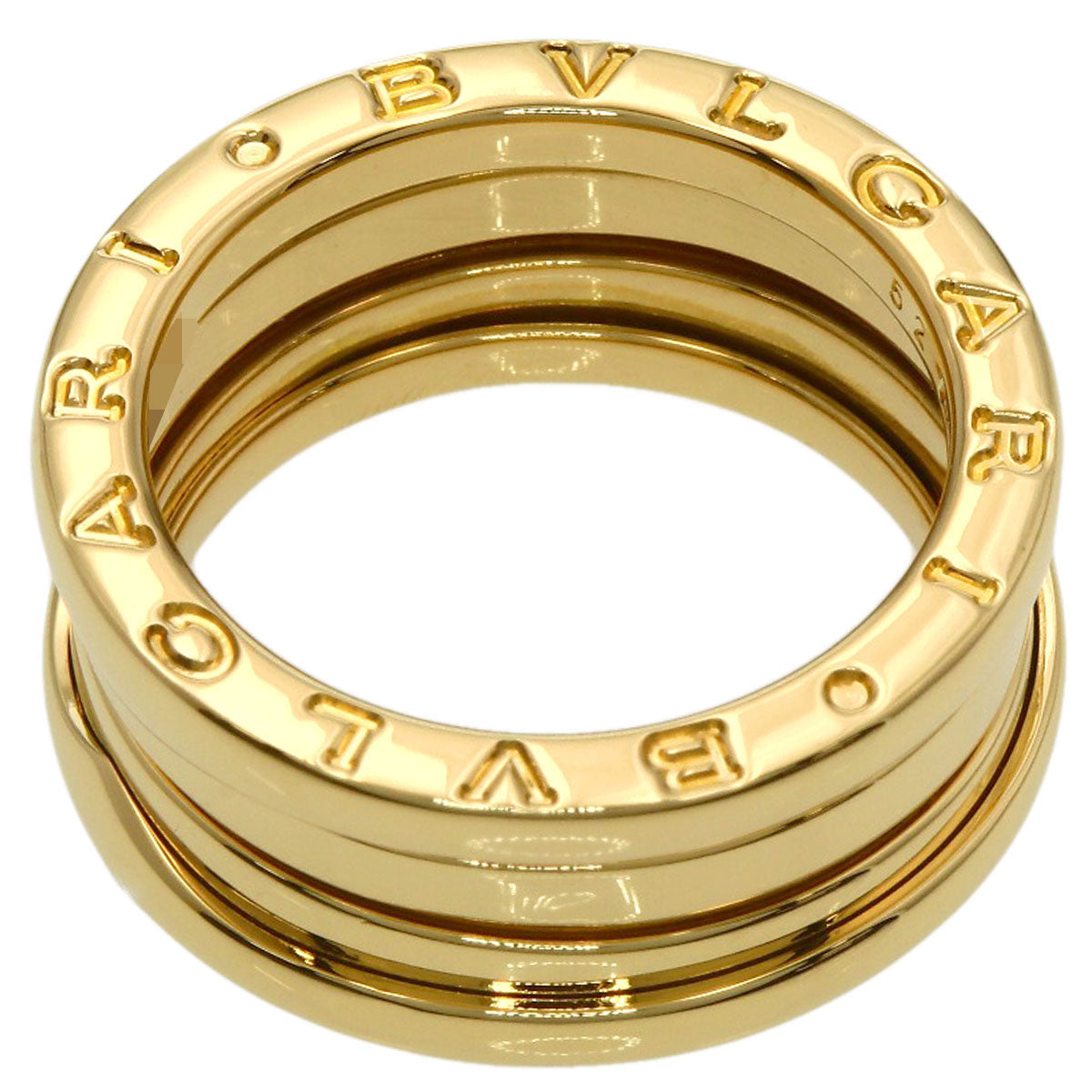 BVLGARI B.zero1 2 band #52 Ring K18 Yellow Gold Ladies [Used]