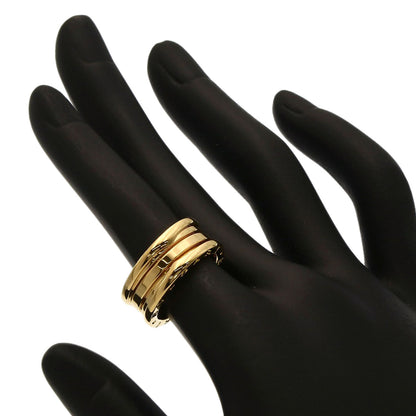BVLGARI B.zero1 2 band #52 Ring K18 Yellow Gold Ladies [Used]