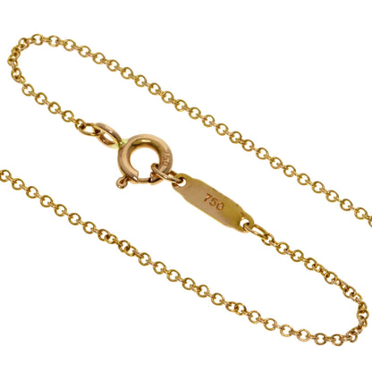 TIFFANY&Co. Metrocross Diamond Necklace K18 Pink Gold Ladies [Used]