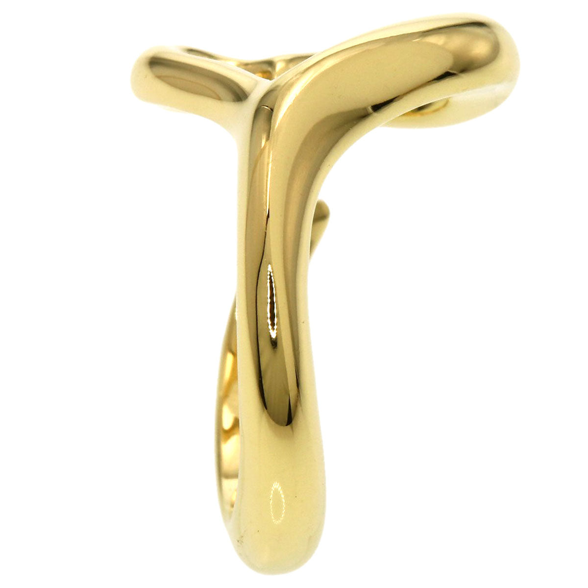 TIFFANY&Co. Open heart Ring K18 Yellow Gold Ladies [Used]