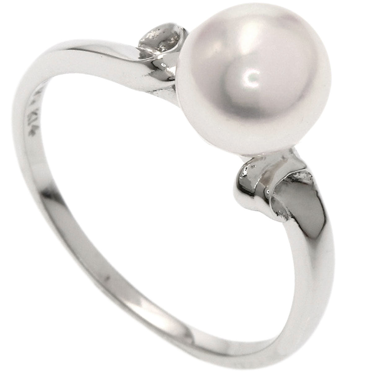 MIKIMOTO Pearl Pearl Ring K14 White Gold Ladies [Used]