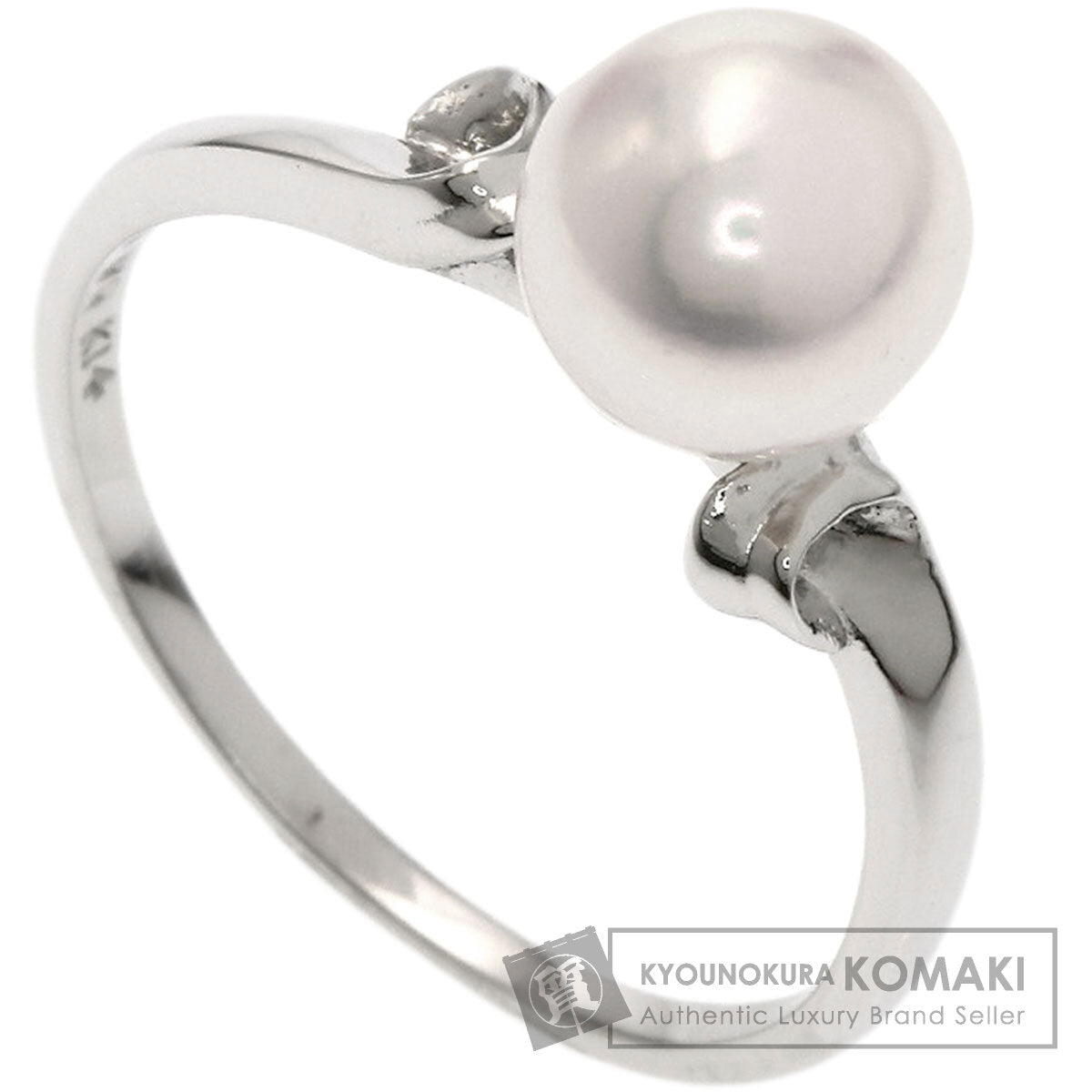 MIKIMOTO Pearl Pearl Ring K14 White Gold Ladies [Used]