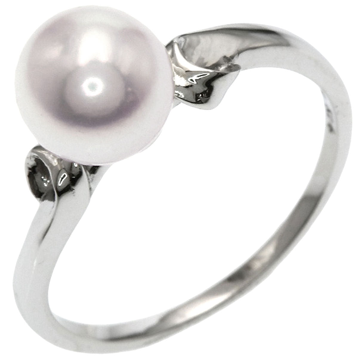 MIKIMOTO Pearl Pearl Ring K14 White Gold Ladies [Used]