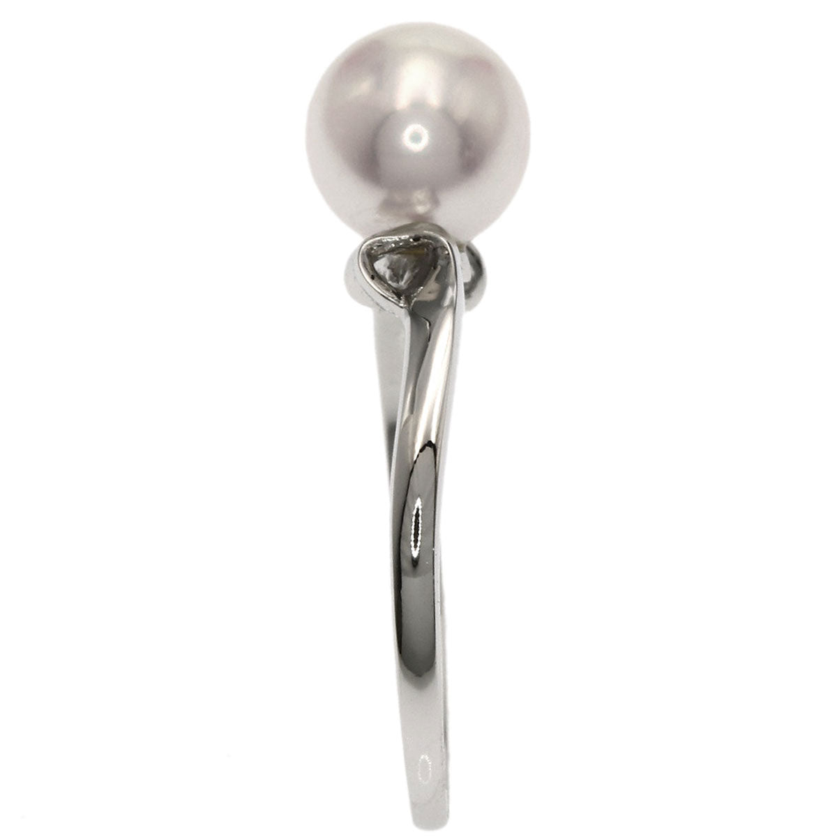 MIKIMOTO Pearl Pearl Ring K14 White Gold Ladies [Used]