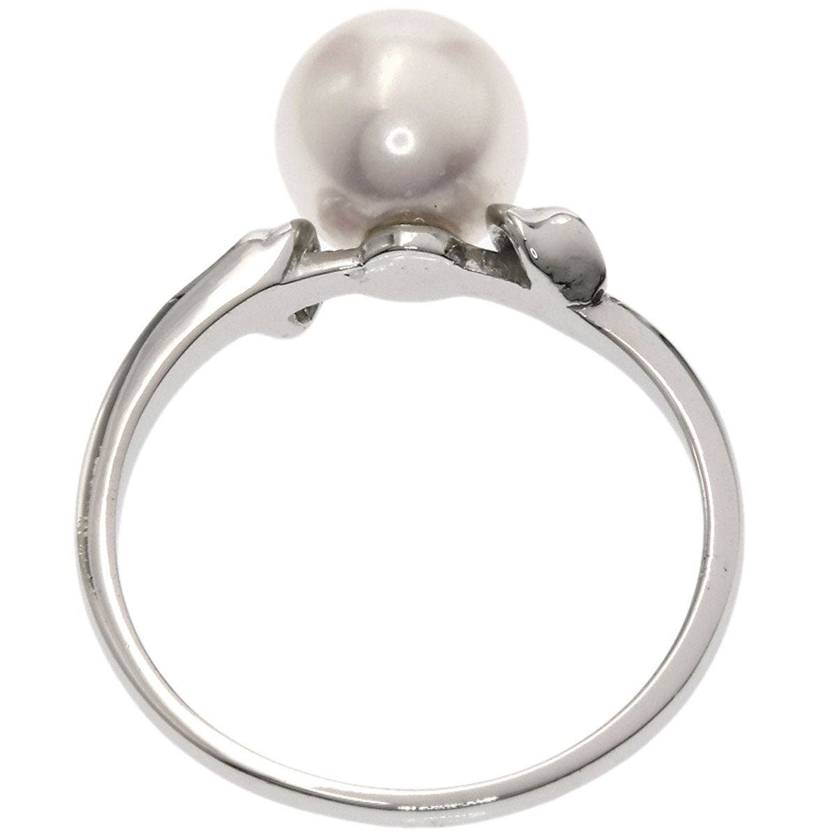 MIKIMOTO Pearl Pearl Ring K14 White Gold Ladies [Used]
