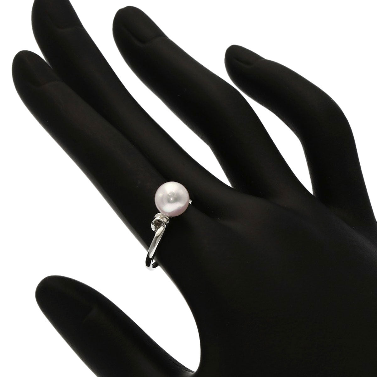 MIKIMOTO Pearl Pearl Ring K14 White Gold Ladies [Used]