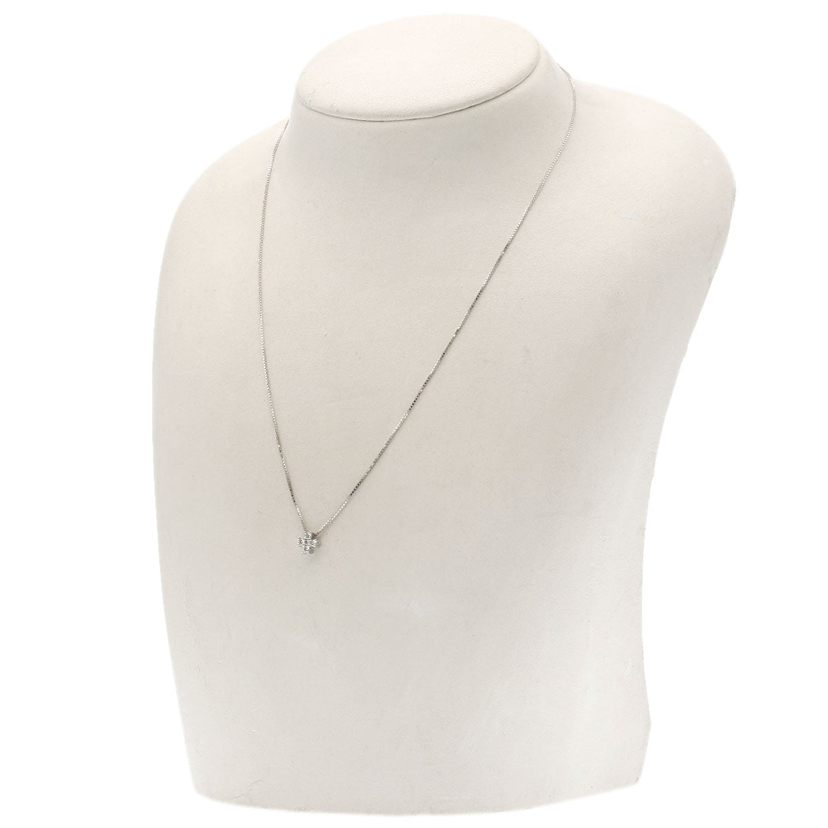 TASAKI Cross diamond Necklace K18 White Gold Ladies [Used]