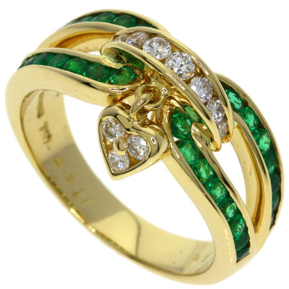 MOUAWAD Emerald Ring K18 Yellow Gold Ladies [Used]