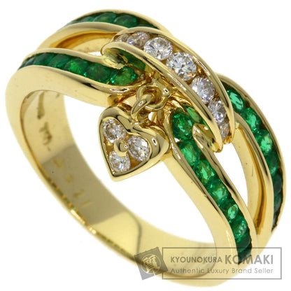 MOUAWAD Emerald Ring K18 Yellow Gold Ladies [Used]