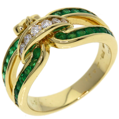 MOUAWAD Emerald Ring K18 Yellow Gold Ladies [Used]