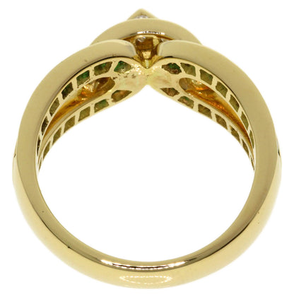 MOUAWAD Emerald Ring K18 Yellow Gold Ladies [Used]