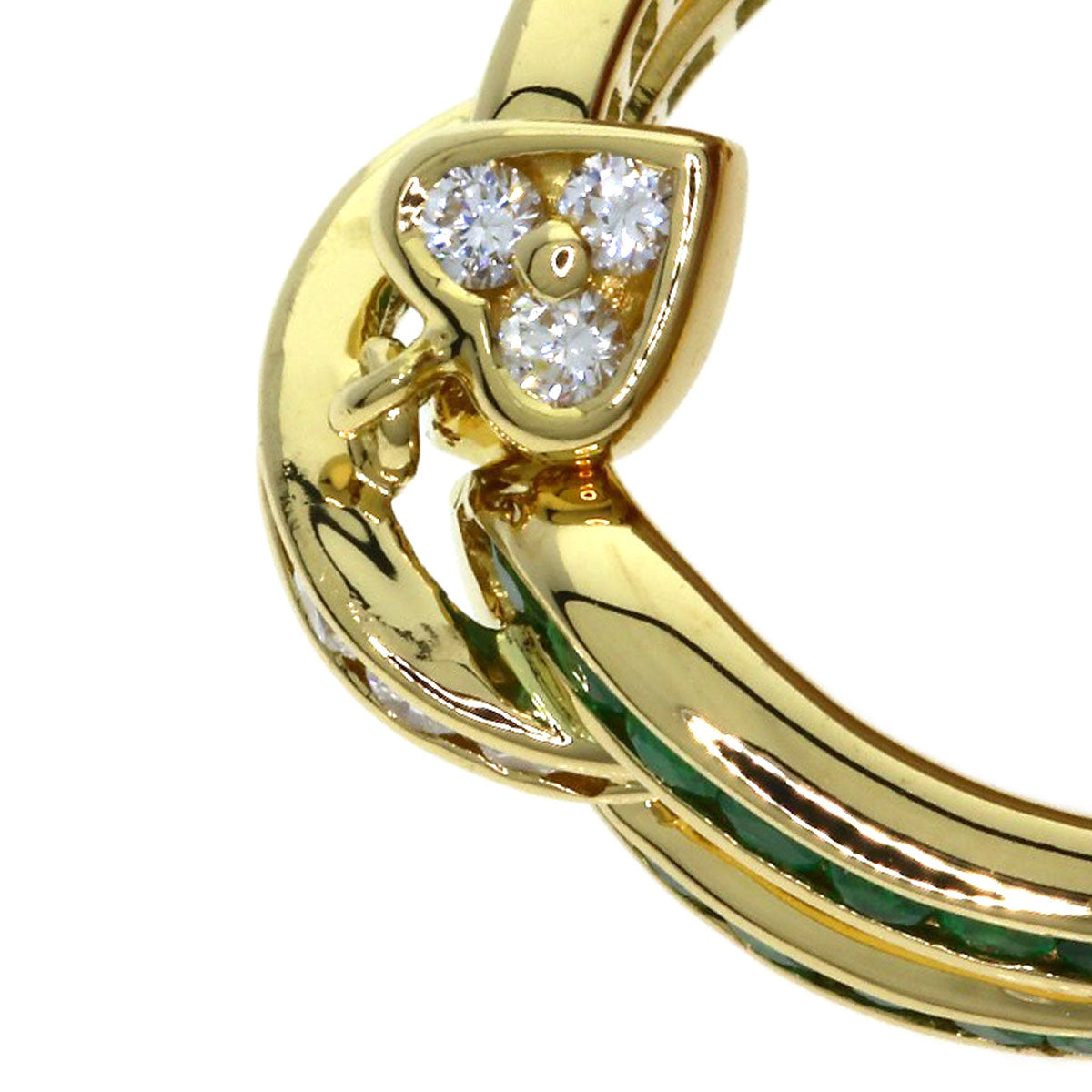 MOUAWAD Emerald Ring K18 Yellow Gold Ladies [Used]