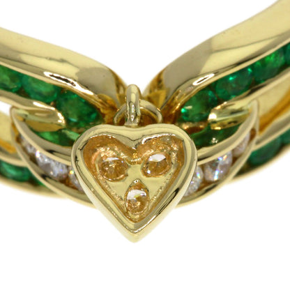MOUAWAD Emerald Ring K18 Yellow Gold Ladies [Used]