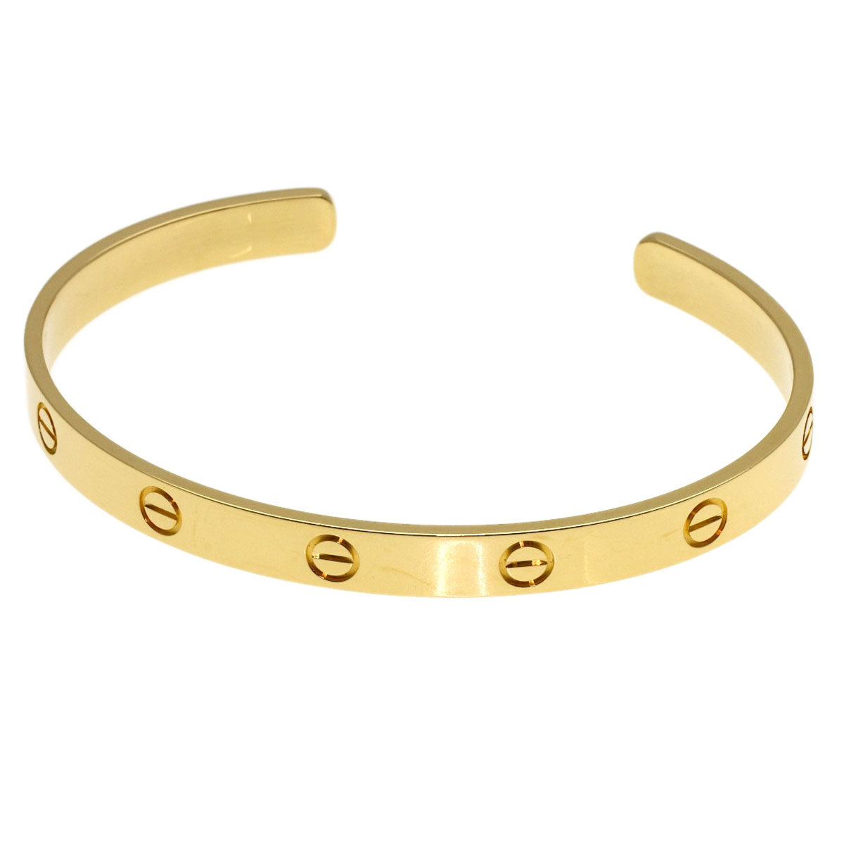 CARTIER Open LOVE Bracelets #19 Bracelet K18 Yellow Gold Ladies [Used]