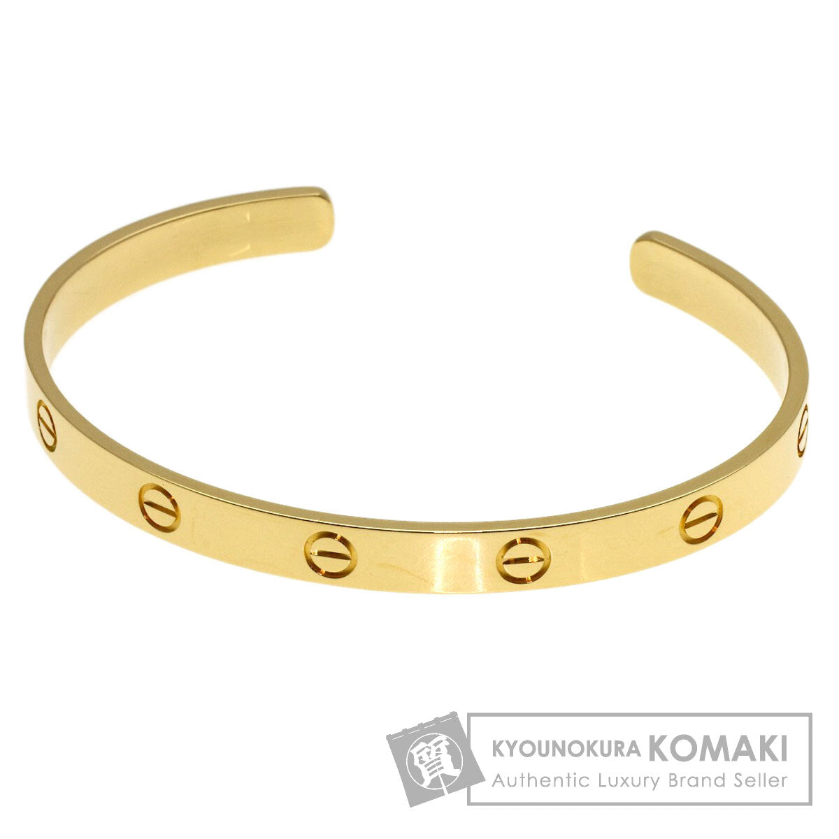 CARTIER Open LOVE Bracelets #19 Bracelet K18 Yellow Gold Ladies [Used]