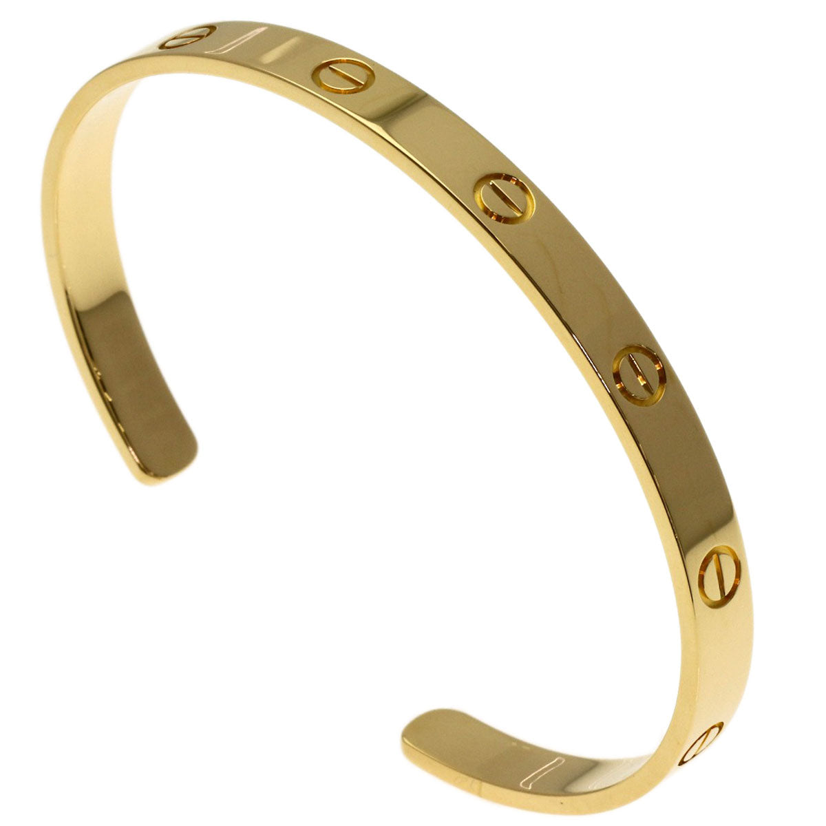 CARTIER Open LOVE Bracelets #19 Bracelet K18 Yellow Gold Ladies [Used]