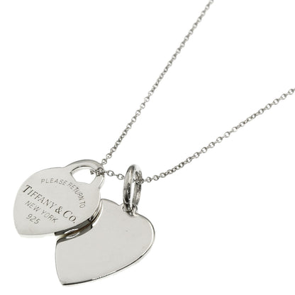 TIFFANY&Co. Double heart Necklace Silver Ladies [Used]