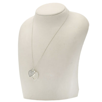 TIFFANY&Co. Double heart Necklace Silver Ladies [Used]