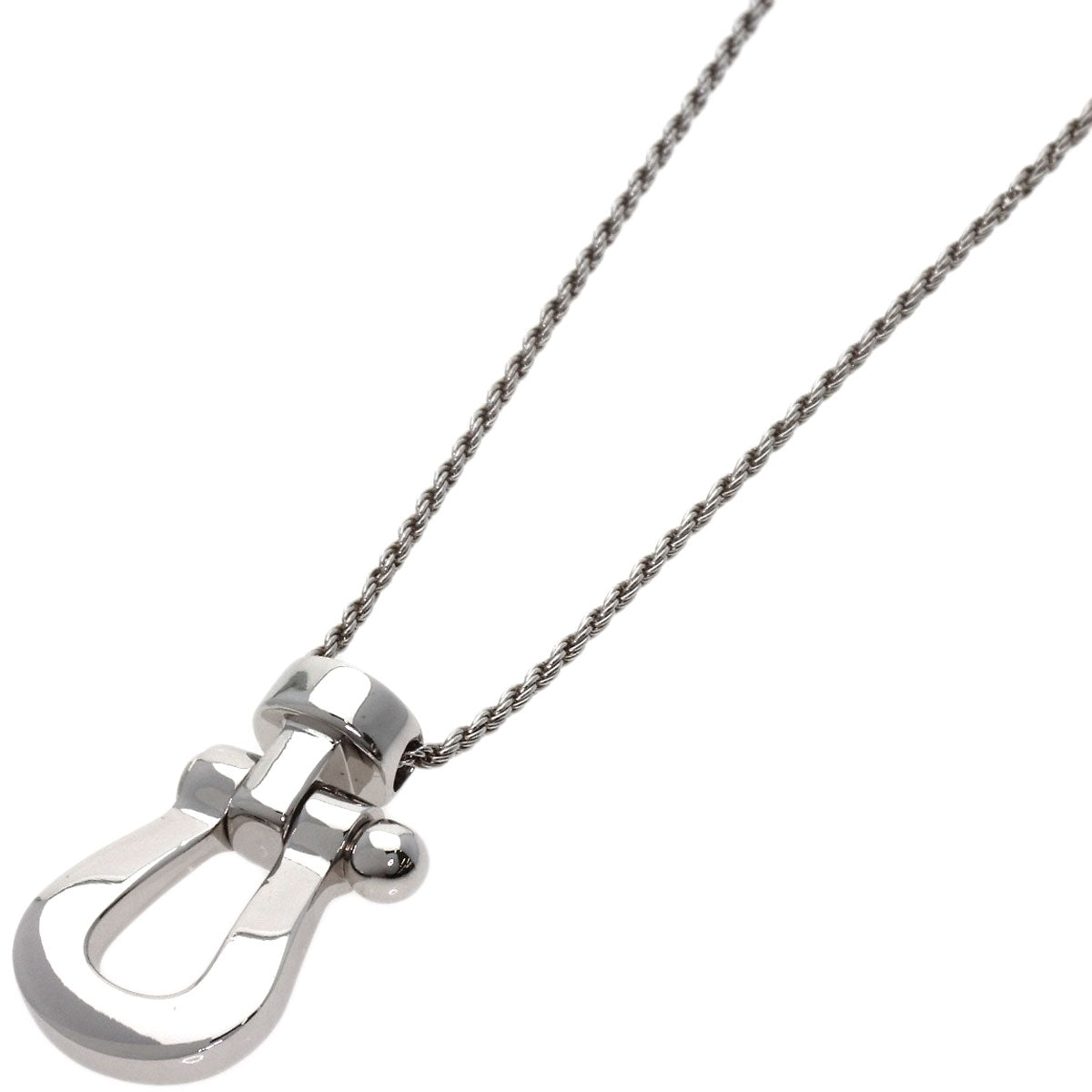 FRED Force 10 Necklace K18 White Gold Ladies [Used]
