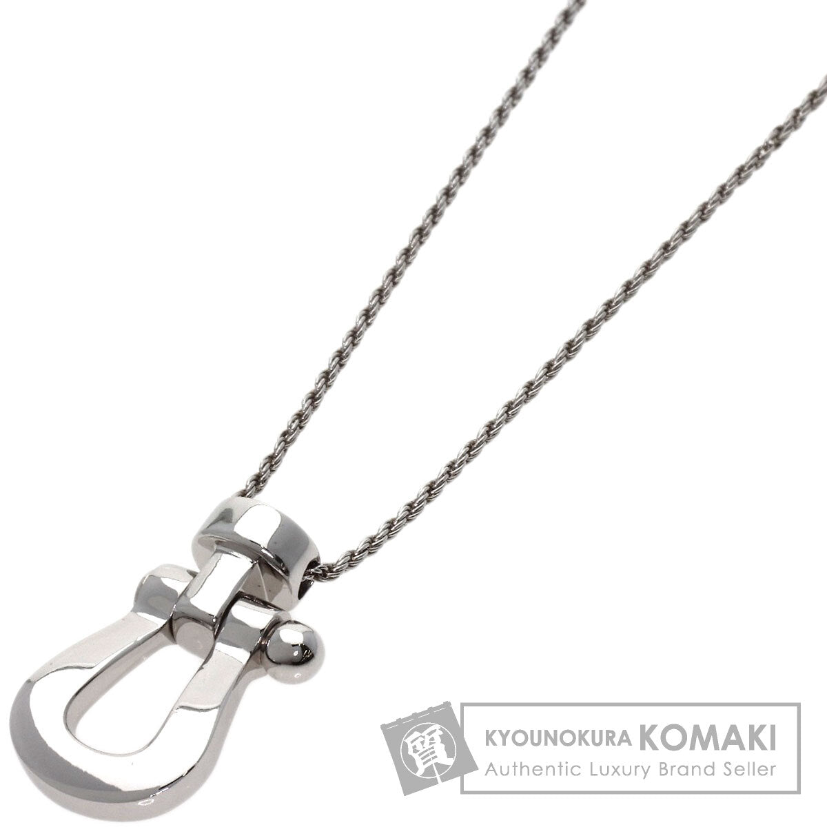 FRED Force 10 Necklace K18 White Gold Ladies [Used]