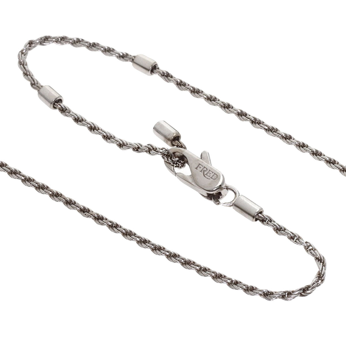 FRED Force 10 Necklace K18 White Gold Ladies [Used]