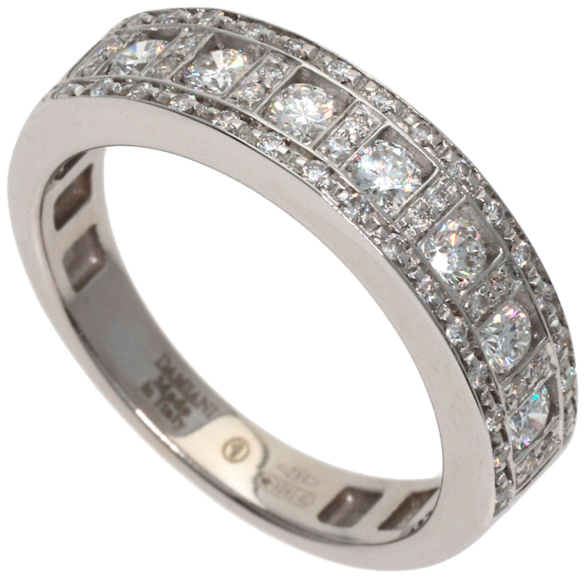 Damiani Belle Epoque Diamond Ring K18 White Gold Ladies [Used]