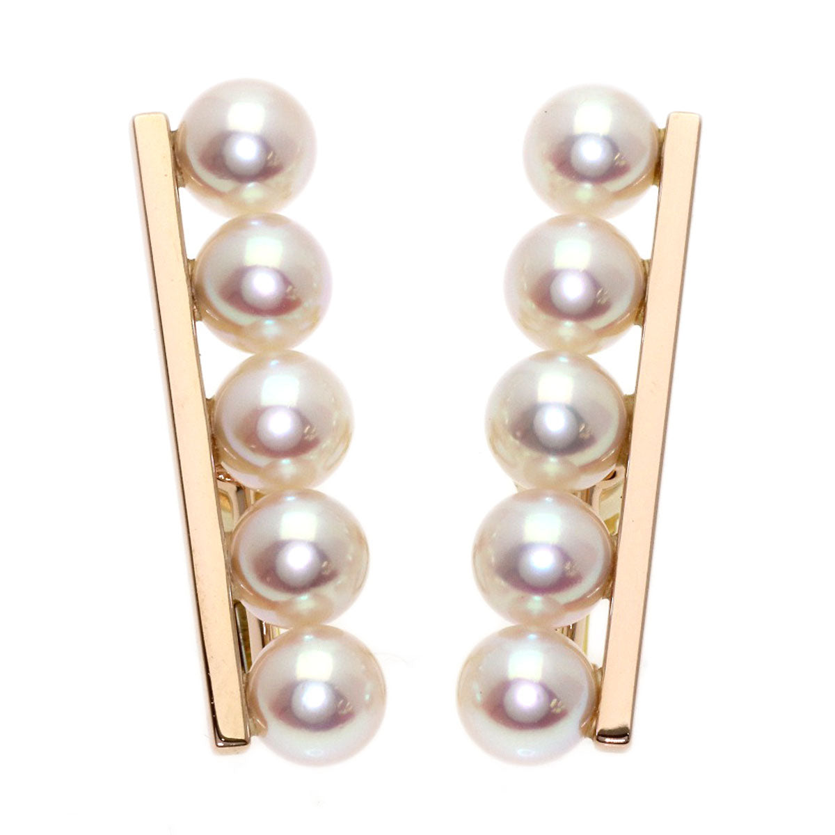 TASAKI Balance plus Pearl Pearl Earring K18 Pink Gold Ladies [Used]