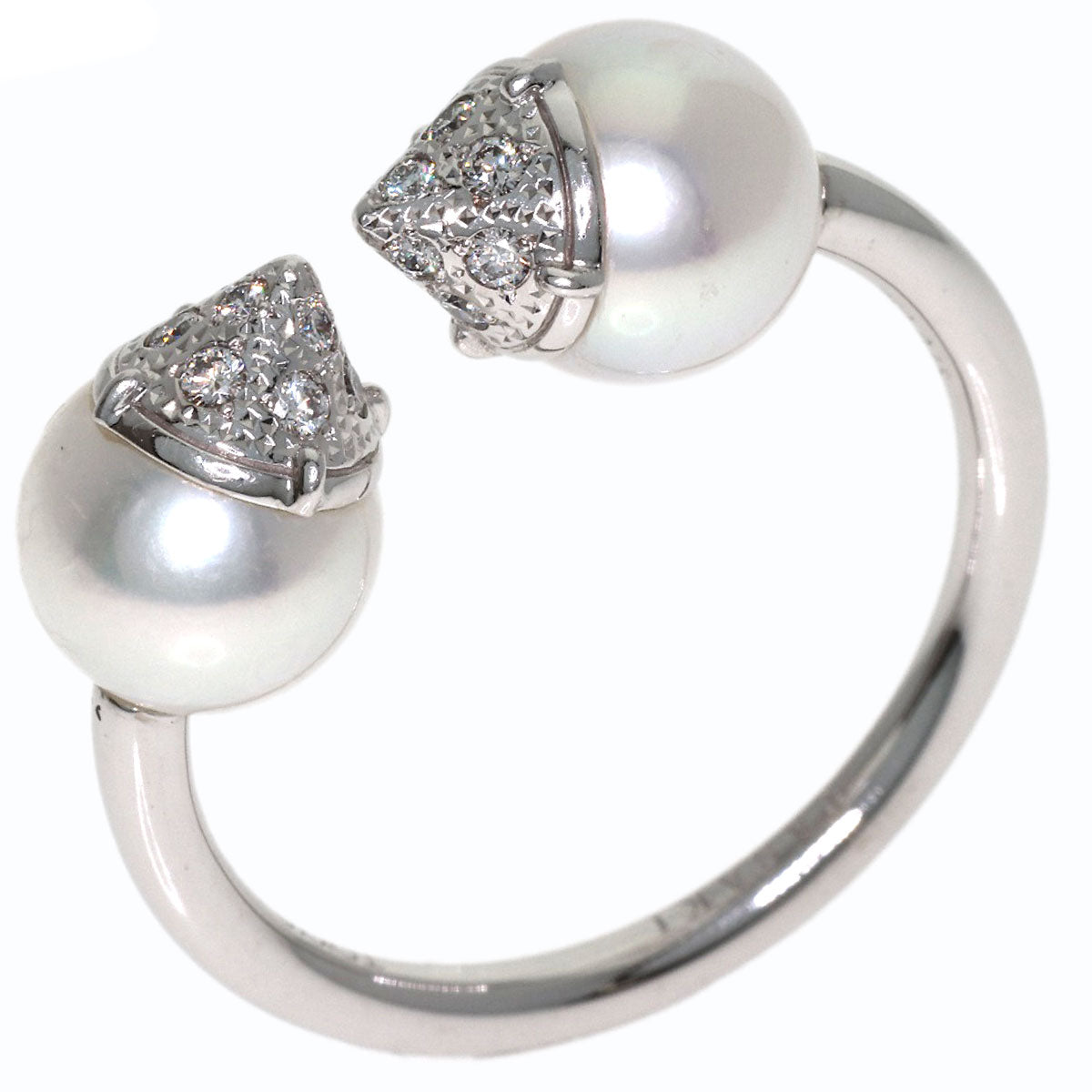 TASAKI Rebellion Signature Pearl Pearl Ring K18 White Gold Ladies [Used]