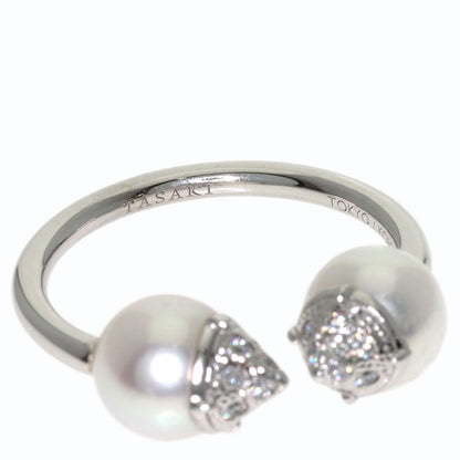 TASAKI Rebellion Signature Pearl Pearl Ring K18 White Gold Ladies [Used]